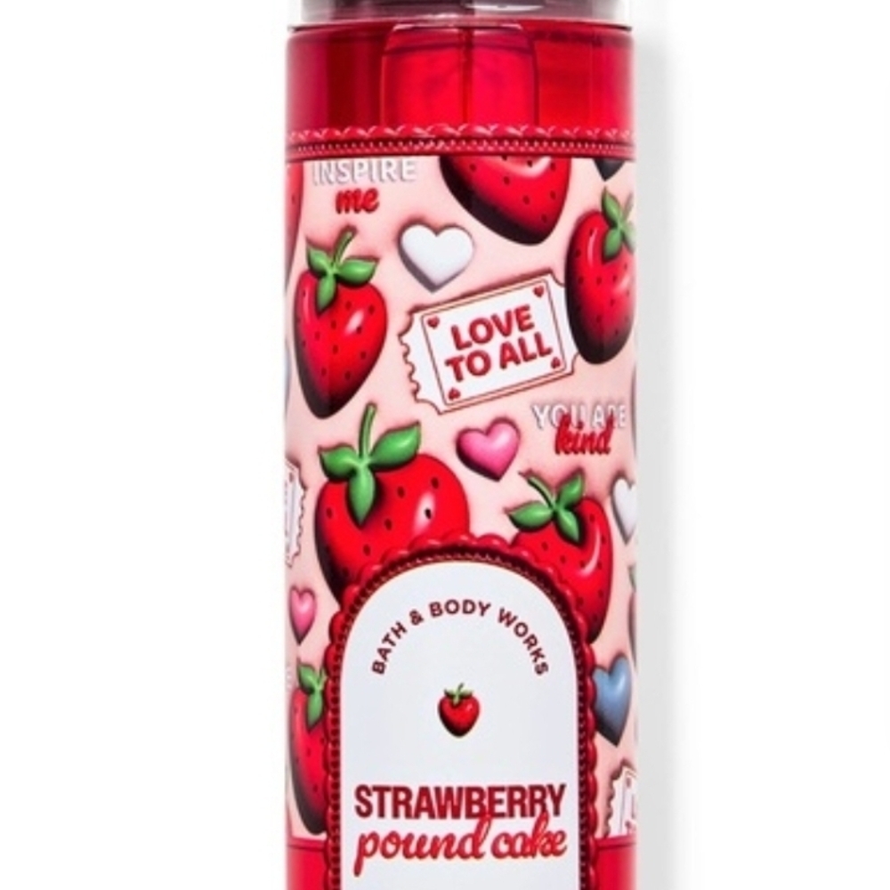 Bath & Body Works Strawberry Pound Cake Fine Fragrance Mist - Pink/Red